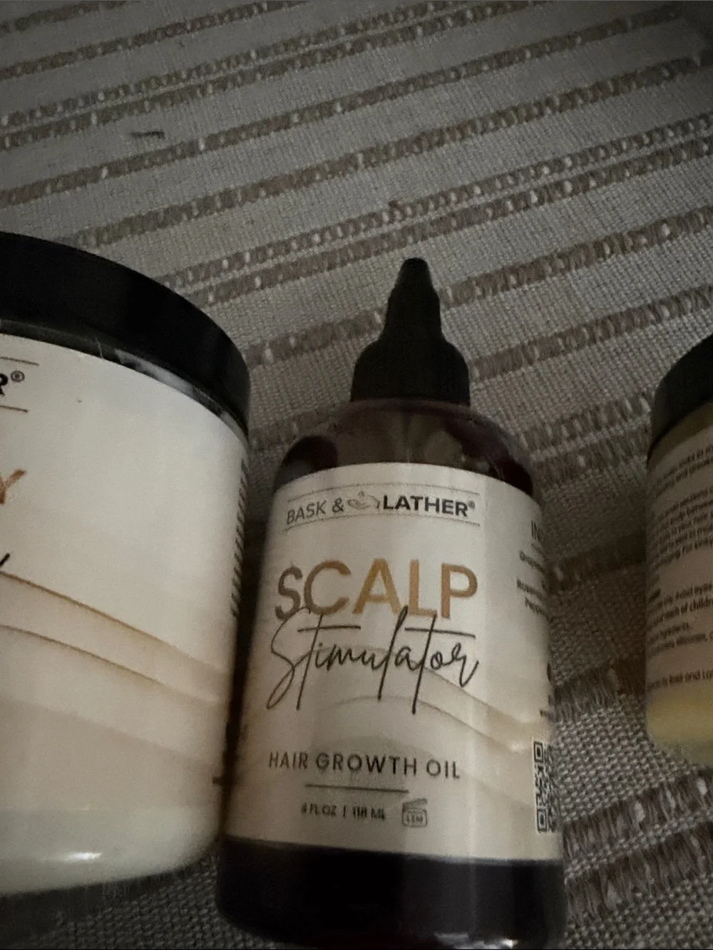 Bask & Lather Stimulating Scalp & Hair Balm — Cream scalp stimulator